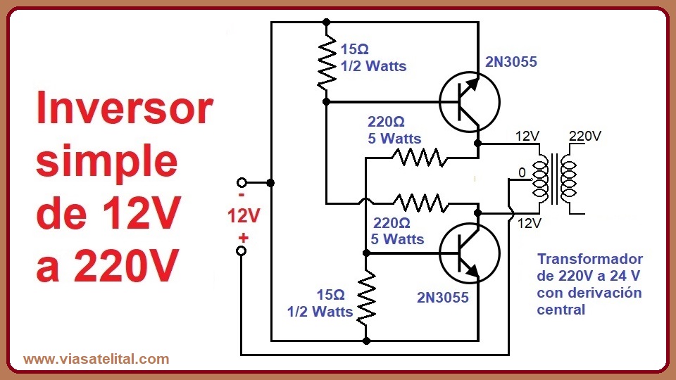 Electrotec  Como Hacer un Inversor de Voltaje de 12v a 220v Fácil y Rápido