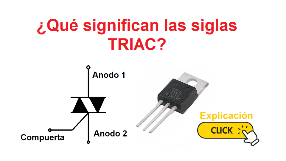 lanzar Valiente Tranquilizar Qué es un triac y cuáles son sus características de funcionamiento en el  circuito?